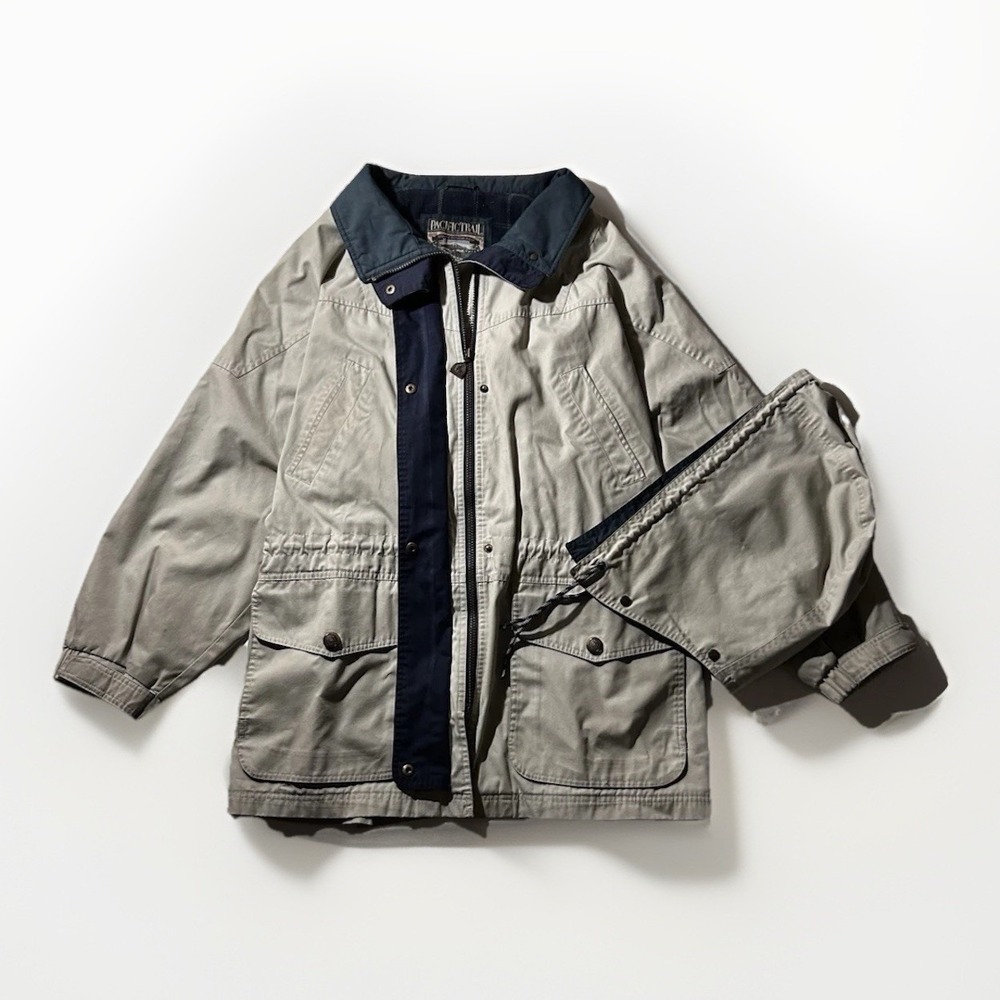 VTG Pacific Trail Fleece Lined Chore Barn Utility Jacket - Hooded - Men's 2XL